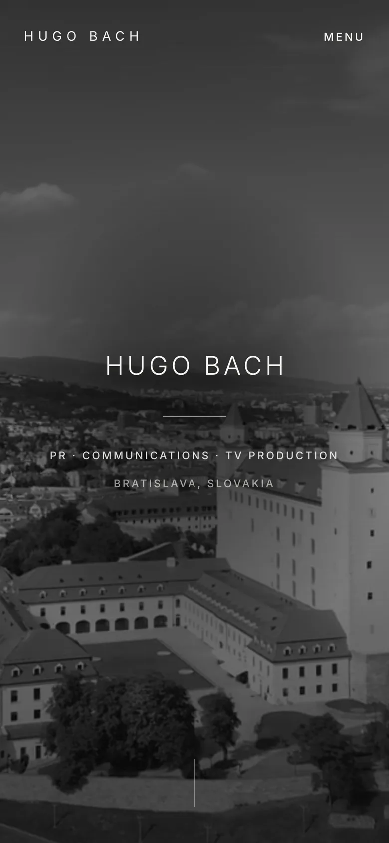 Mobilná verzia webu Hugo Bach