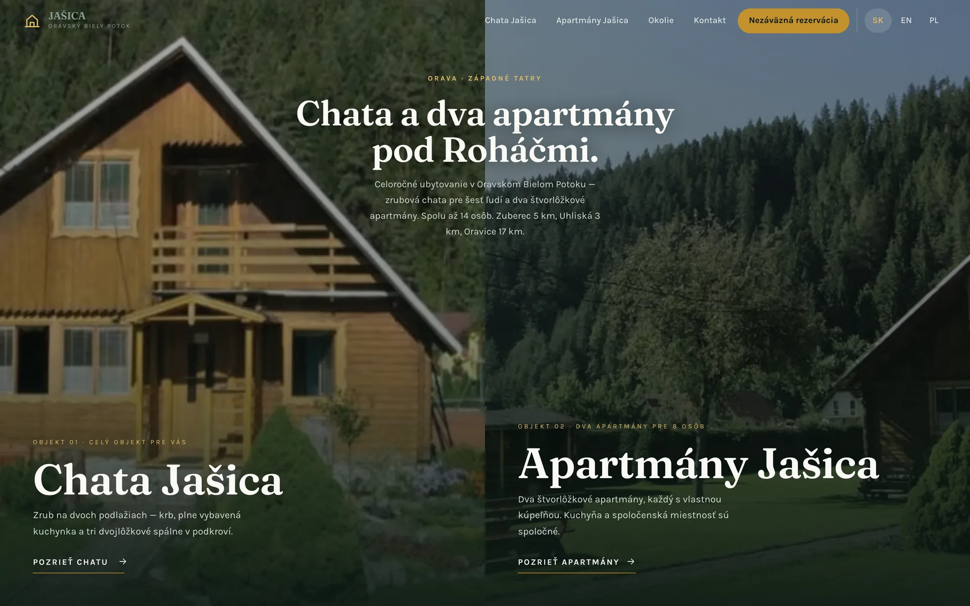 Web Ubytovanie Jašica