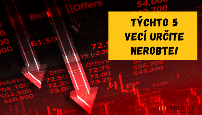 Robte t&yacute;chto 5 vec&iacute; a do roka skrachujete!